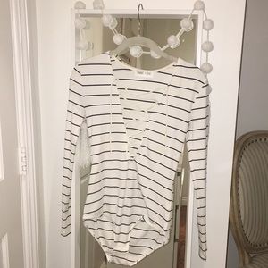 Summit + Peak Striped Long Sleeve One Piece